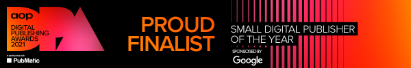 aop Digital Publishing Awards 2021 - Small Digital Publisher of the Year - Finalist