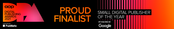 aop Digital Publishing Awards 2021 – Small Digital Publisher of the Year – Finalist aop Digital Publishing Awards 2021 - Small Digital Publisher of the Year - Finalist